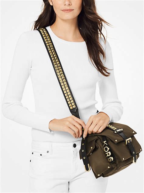 michael kors olivia sale|Olivia Small Studded Satin Crossbody Bag .